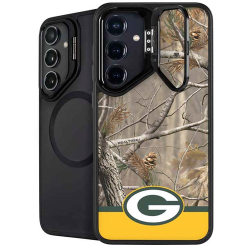 NFL Realtree Camo Green Bay Packers Galaxy S25 Kickstand Case